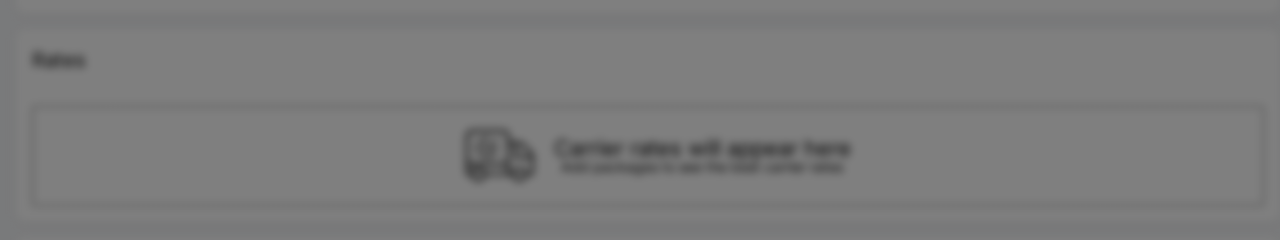 ShipBoss shipping rates section showing carrier rate results